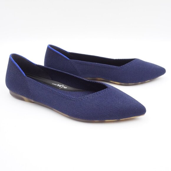 NIB Rothy's "The Point II" Knit Women's Flats in Deep Navy Blue - US Size 6 - Picture 2 of 10